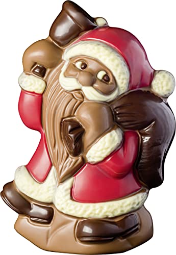 Confiserie Weibler Schokolade Weihnachten | Xmas Geschenk für Alle Altersgruppen | Weihnachtsmann mit Glocke, 40g